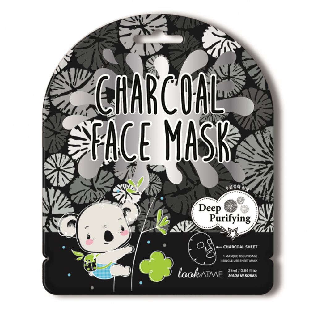 Maschera viso in tessuto Charcoal