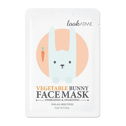 Maschera viso in tessuto Vegetable Bunny