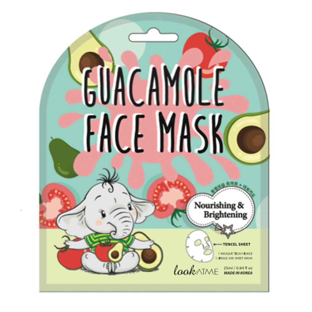 Maschera viso in tessuto Guacamole