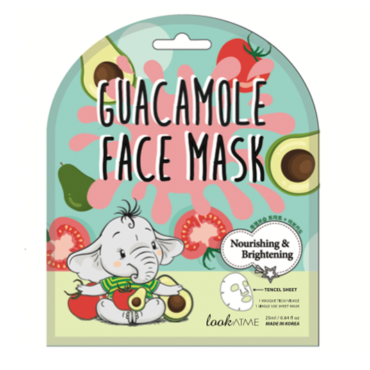 Maschera viso in tessuto Guacamole