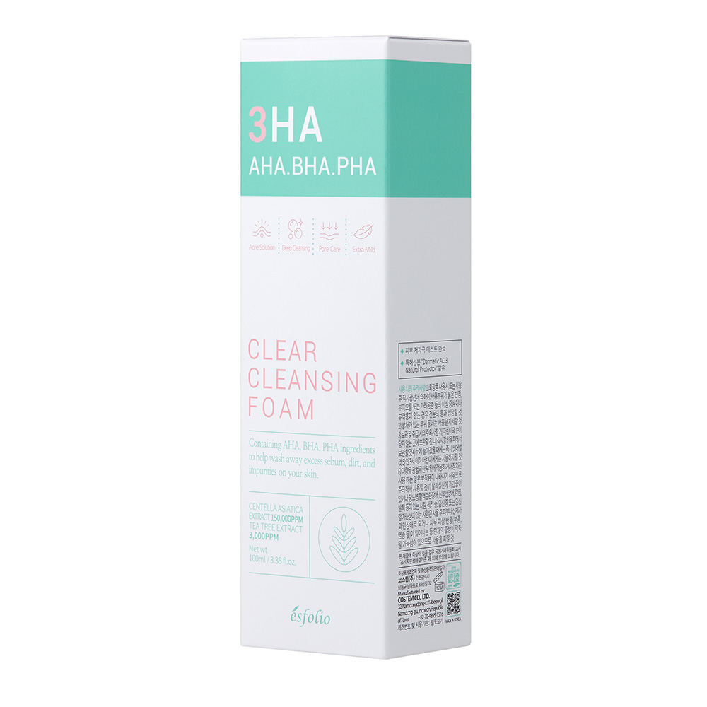 Schiuma detergente 3HA Clear Acido Ialuronico