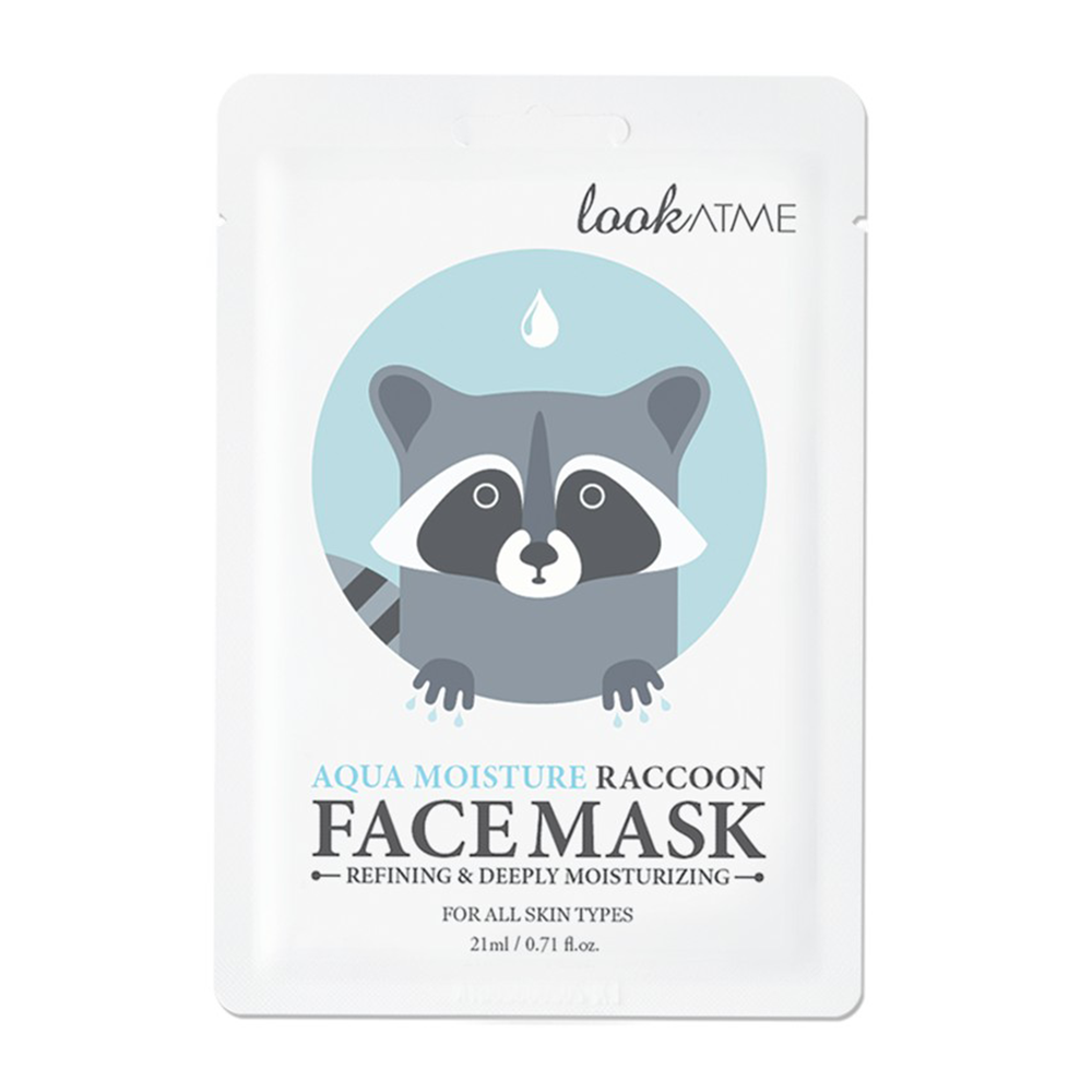 Maschera viso in tessuto Aqua Moisture Raccoon