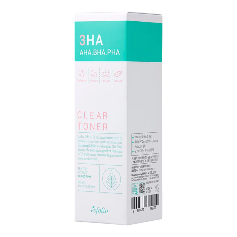 Tonico viso 3HA Clear Acido Ialuronico