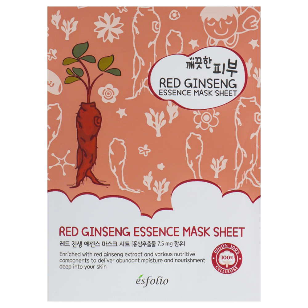 Maschera viso in tessuto Pure Skin Red Ginseng