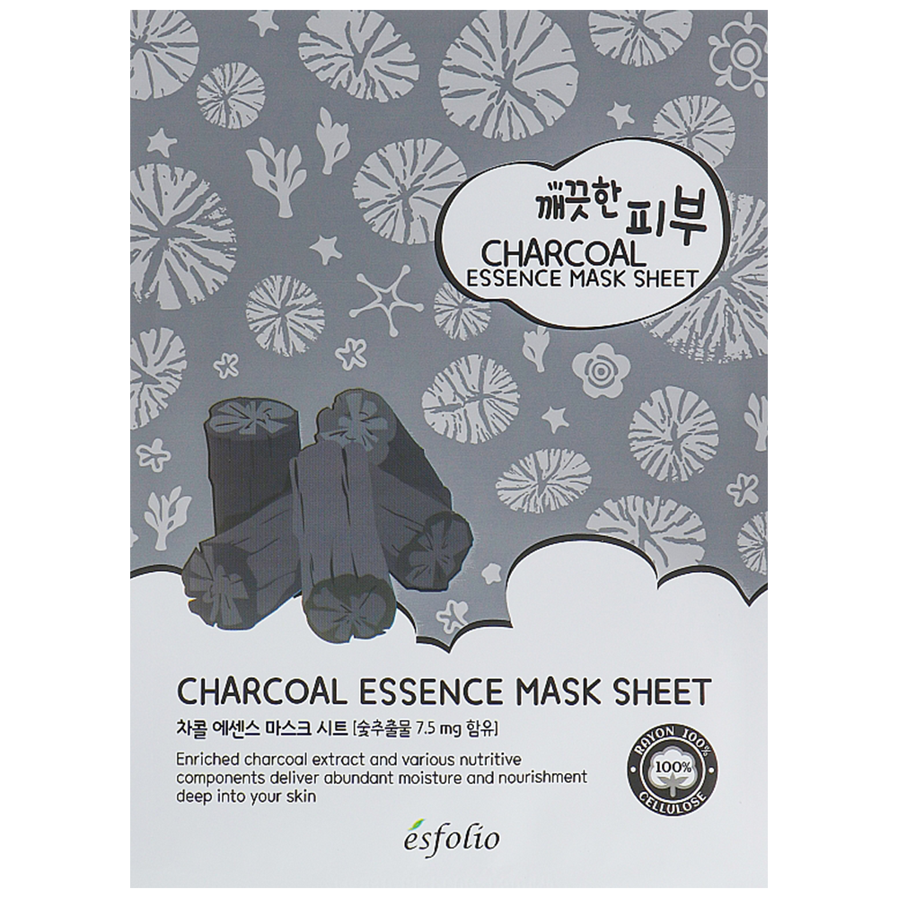 Maschera viso in tessuto Pure Skin Charcoal