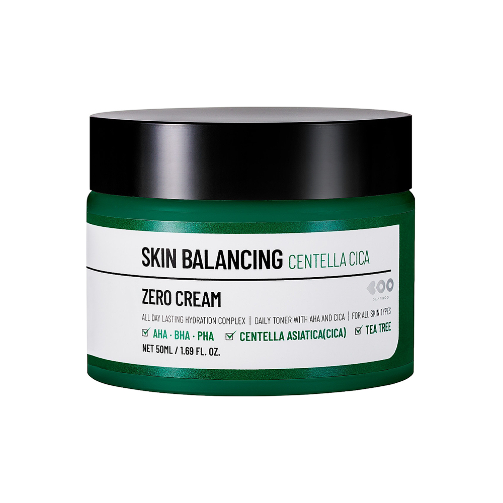 Crema viso Cica Centella Skin Balancing AHA-BHA-PHA di Dearboo