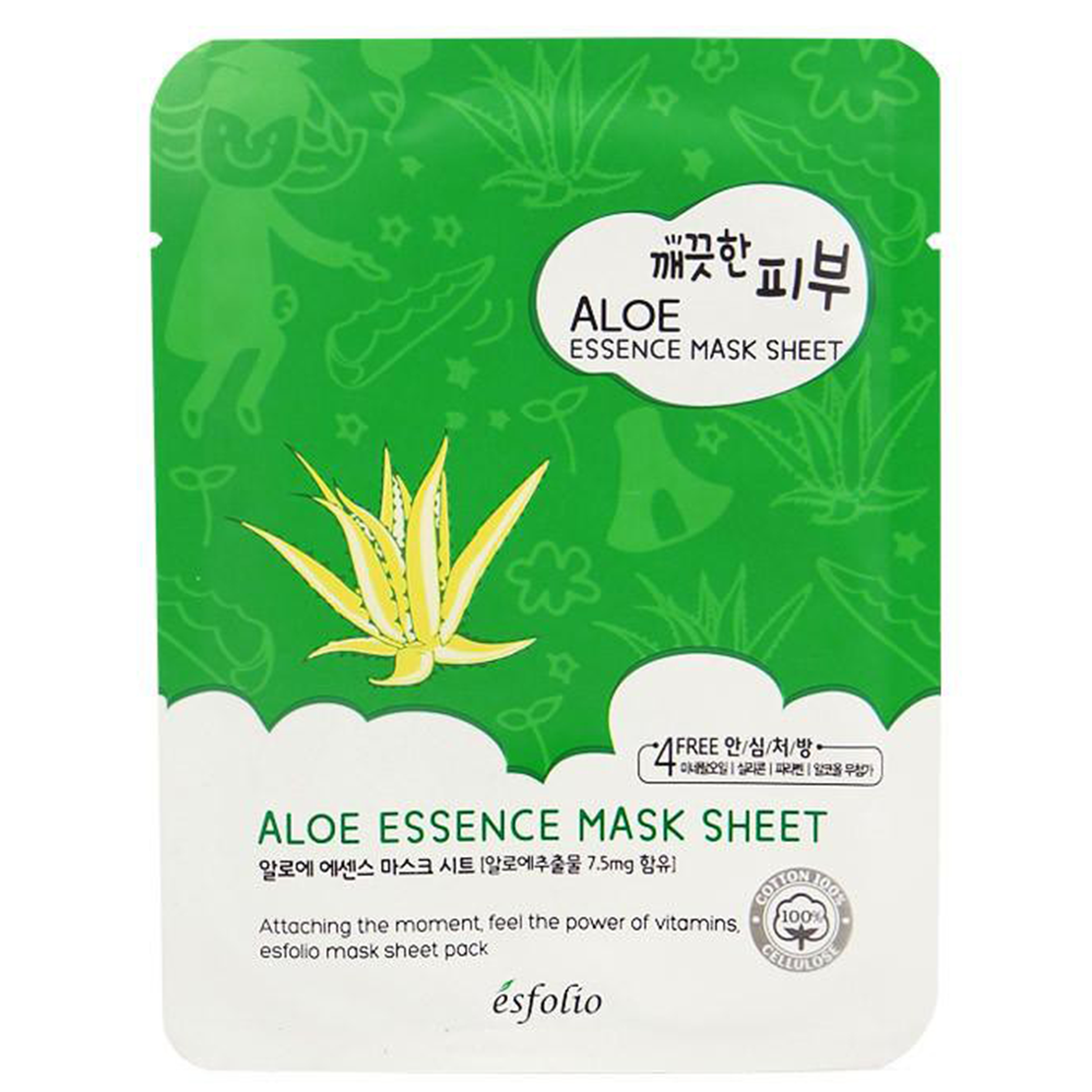 Maschera viso in tessuto Pure Skin Aloe di Esfolio
