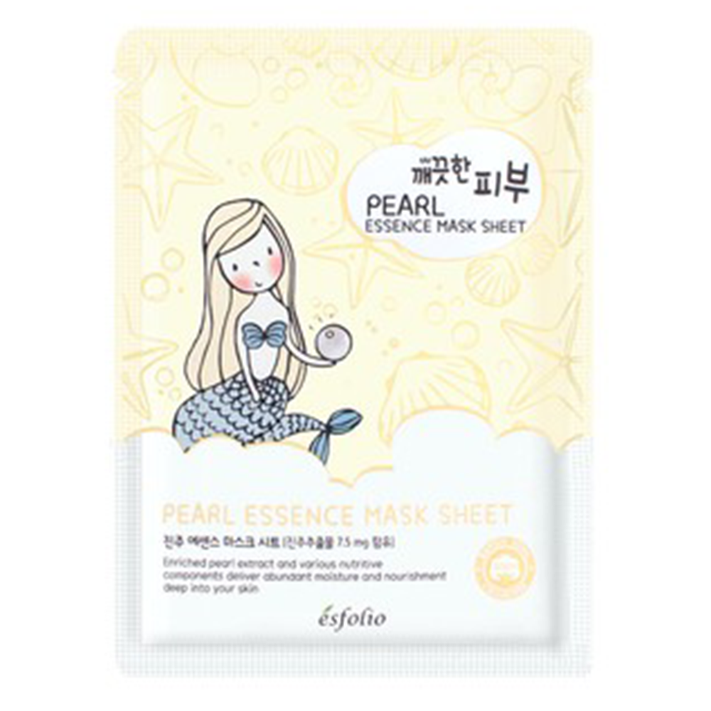 Maschera viso in tessuto Pure Skin Pearl di Esfolio