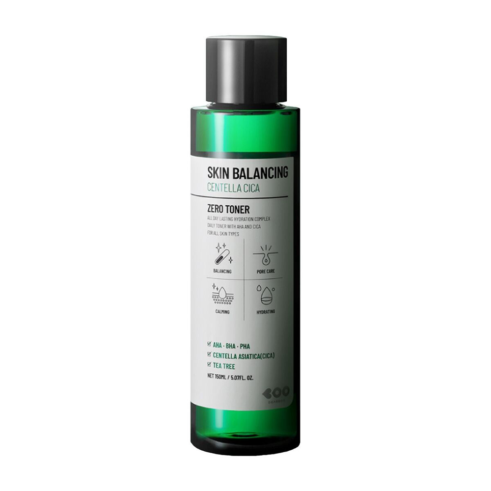 Tonico viso Cica Centella Skin Balancing AHA-BHA-PHA di Dearboo